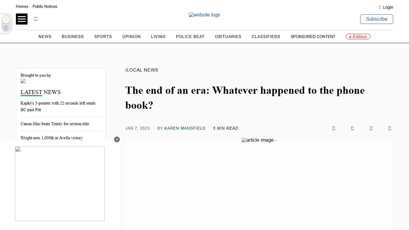 The end of an era: Whatever happened to the phone book? - Observer-Reporter